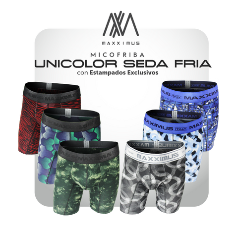 Lleva 6 boxer tipo diseño y unicolor + REGALO