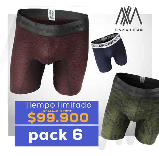 6 BOXER MAXXIMUS + REGALO!🎁$99.900