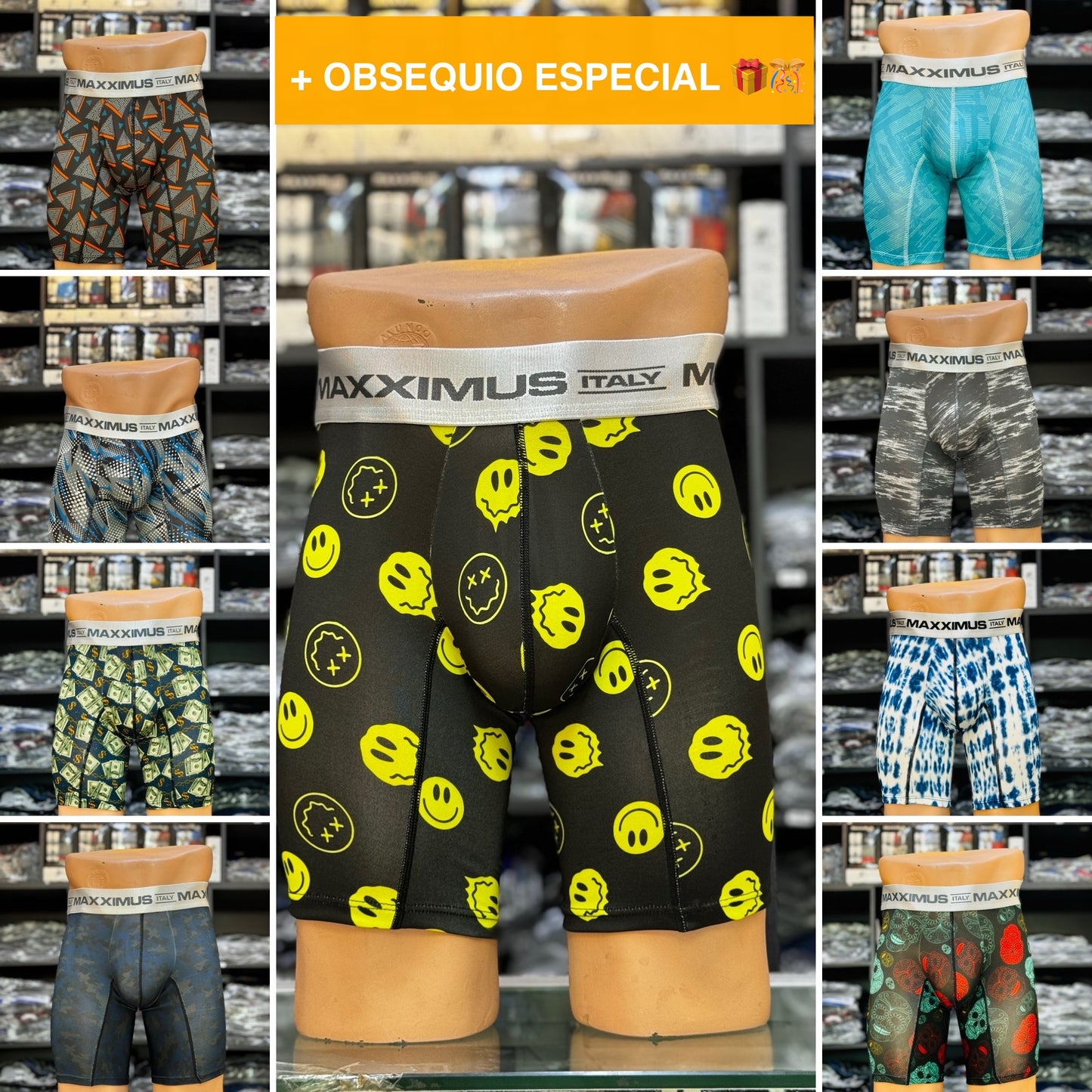 Pack x12 Boxer Microfibra Estampados + REGALO!🎁