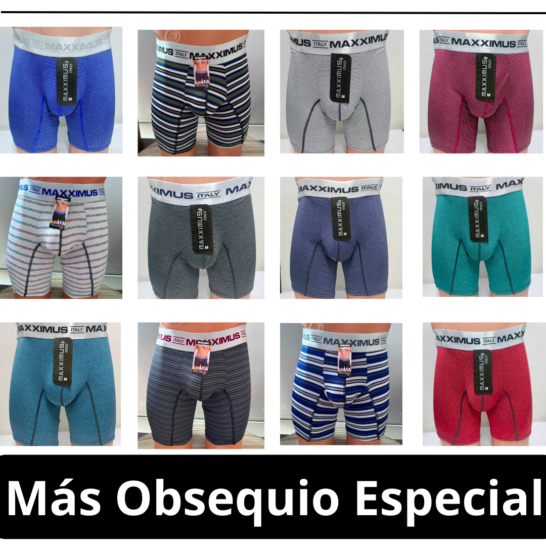 6 BOXER MAXXIMUS + REGALO!🎁  S - 4XL