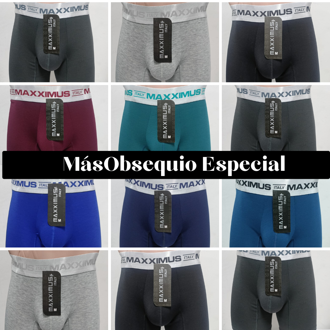 6 BOXER MAXXIMUS + REGALO!🎁  S - 4XL